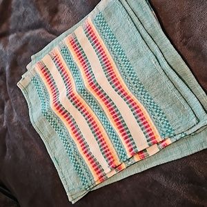 Cloth napkins striped 11x11" set of 8